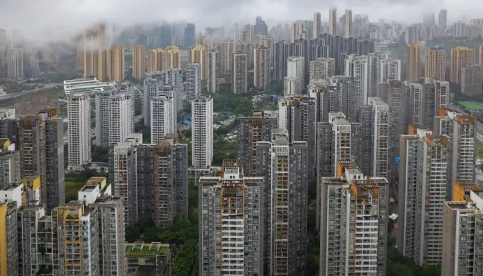 This photo taken on September 24, 2023, shows residential buildings in Chongqing, in southwest China. — AFP File