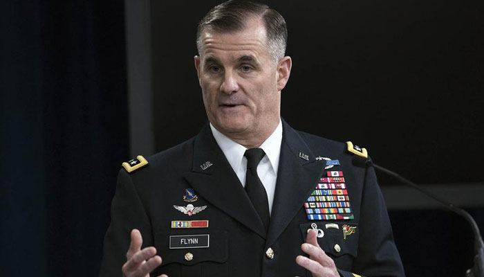 Lt. Gen. Charles Flynn speaks at the Pentagon in Washington, D.C., March 26, 2020. — US Department of Defence