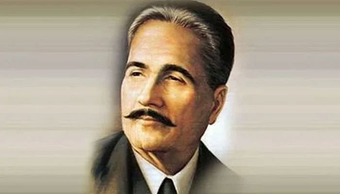 A portrait of the Poet of the East, Dr Allama Mohammad Iqbal.— APP File