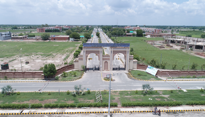 This aerial view shows Khwaja Farid University of Engineering and Information Technology, Rahim Yar Khan. — KFUEIT website