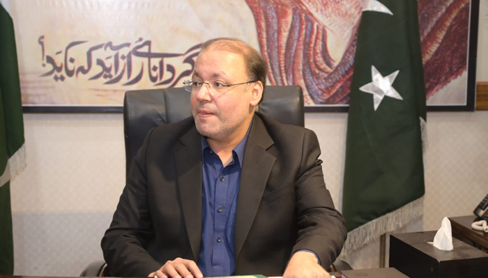 Pakistan Muslim League Quaid (PMLQ) Punjab General Secretary Chaudhry Shafay Hussain looks on in this image released on May 16, 2023. — Facebook/Chaudhry Shafay Hussain