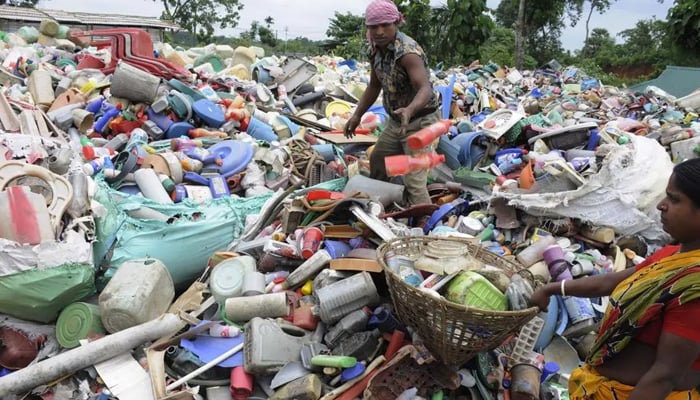 This representational image shows a solid waste dump. — AFP/File
