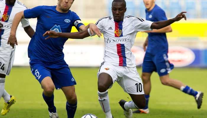 Cheated: Gilles Yapi Yapo in action in a Champions League qualifier in 2012. — AFP