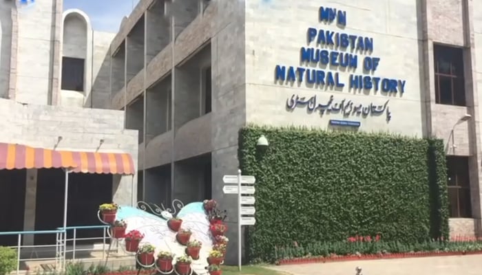 This still taken from a video released on November 15, 2023, shows a building of the Pakistan Museum of Natural History, Islamabad. — Facebook/UNESCO Pakistan