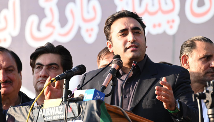PPP Chairman Bilawal Bhutto-Zardari while addressing the party workers convention in Abbottabad on November 16, 2023. — Facebook/Pakistan Peoples Party - PPP