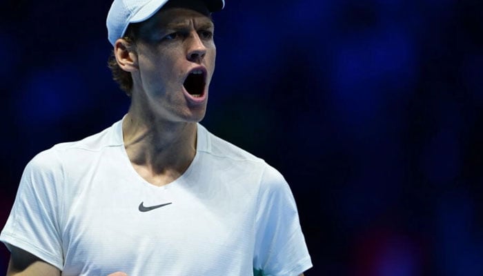 Jannik Sinner is the first Italian to reach the ATP Finals last four.  — AFP