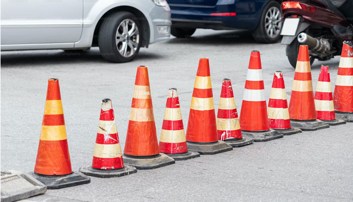 Representational image of traffic cones. — Unsplash