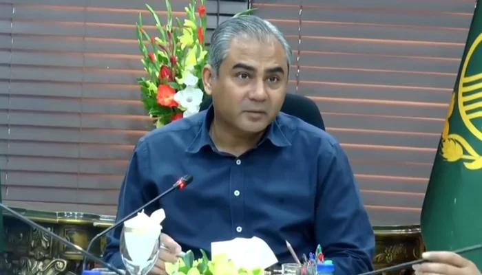 CM Mohsin Naqvi presides over a special meeting at the CM Office regarding the establishment of the One Window Operation in this still on November 5, 2023. — Facebook/Industries, Commerce, Investment & Skills Development Department