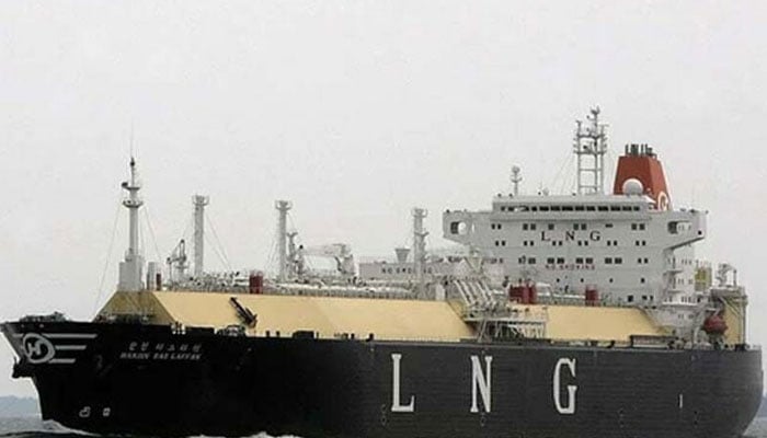 The picture shows an LNG cargo ship. — AFP/File
