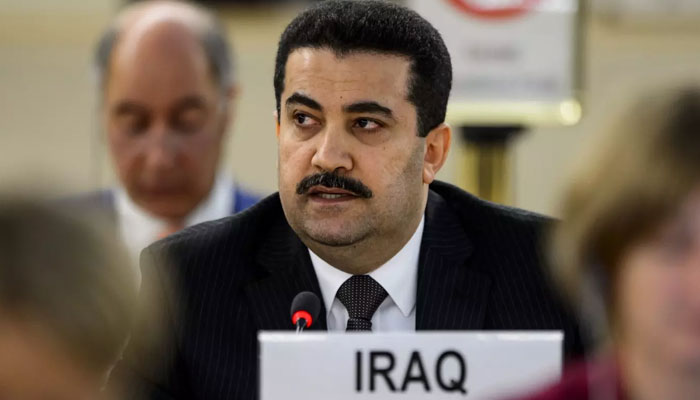 Mohammed Shia al-Sudani speaks at a special session of the United Nations Human Rights Council on 1 September 2014 in Geneva, Switzerland.  — AFP File