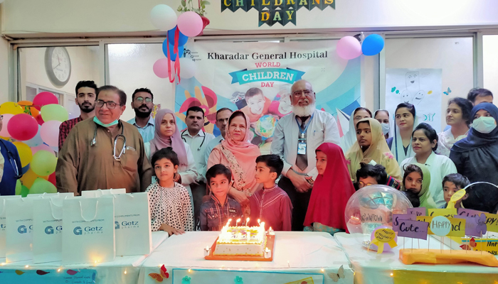 KGH officials and participants during the ceremony of International Children’s Day on November 20, 2023. — Facebook/Kharadar General Hospital