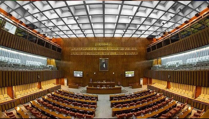 An undated image of the Senate of Pakistan hall. — Senate Facebook
