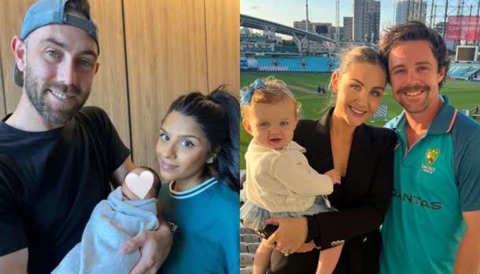 Glenn Maxwell and Travis Heads partners were both subjected to threatening online abuse after Australia won the World Cup. —  Instagram/@vini.raman/@jess_head