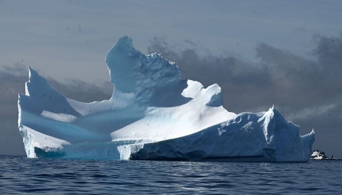 View of an iceberg on Half Moon island, Antarctica on November 9, 2019. —AFP File