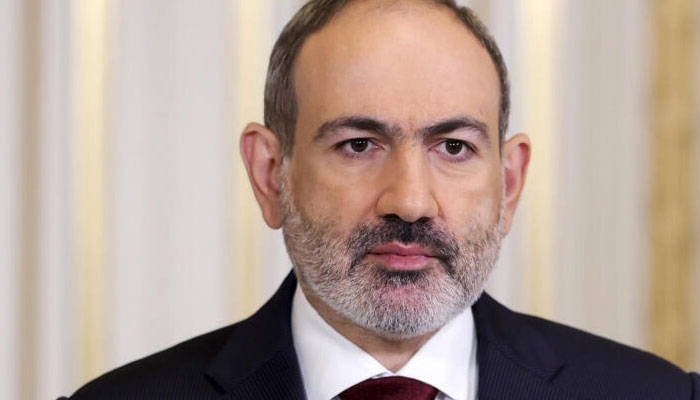 Armenian Prime Minister Nikol Pashinyan delivers an address, in Yerevan, Armenia, April 25, 2021.  . —AFP File