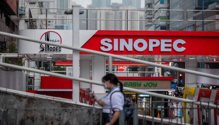A China Petroleum & Chemical Corp. (Sinopec) gas station in Hong Kong.— Bloomberg