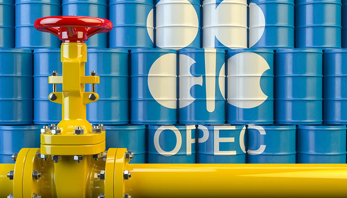 The logo of the OPEC+ can be seen in this pic. — AFP