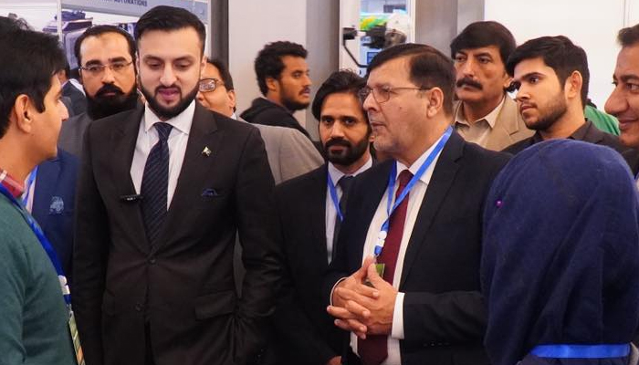 Provincial Minister of Mines and Minerals Ibrahim Hassan Murad (L) during a public event on November 28, 2023. — Facebook/Ibrahim Hassan Murad