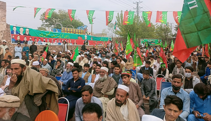 PTI workers can be seen during a party gathering in KP on November 26, 2023. — Facebook/PTI Khyber Pakhtunkhwa