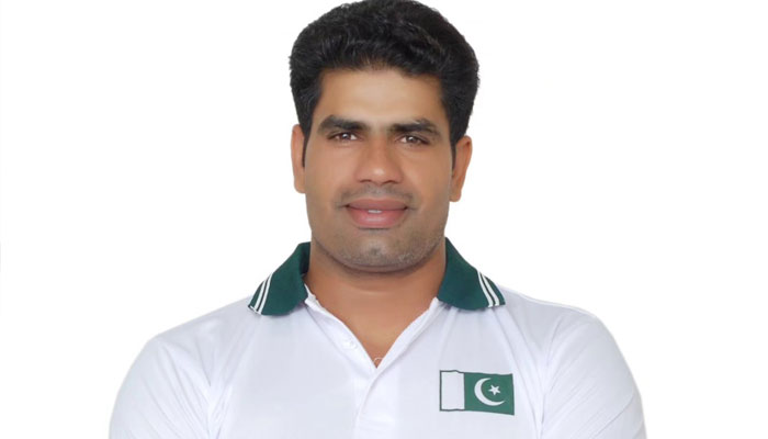 Pakistan’s premier javelin thrower and world silver medallist Arshad Nadeem. —x/ArshadOlympian1