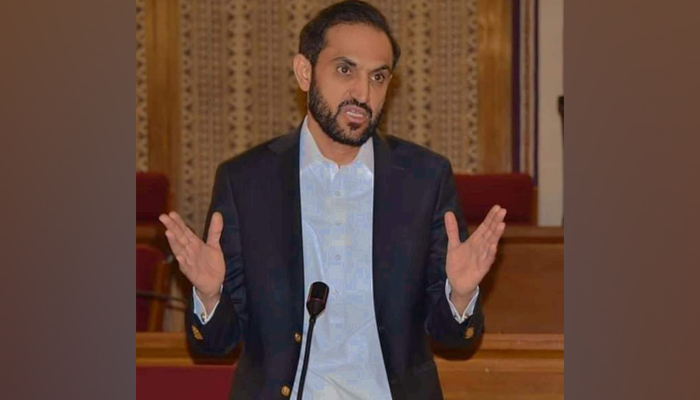 Former chief minister of Balochistan Abdul Qudous Bizenjo speaks in this image on June 9, 2023. — Facebook/Mir Abdul Quddus Bizenjo
