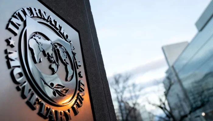 The seal for the International Monetary Fund is seen in Washington, DC, January 10, 2022. — AFP