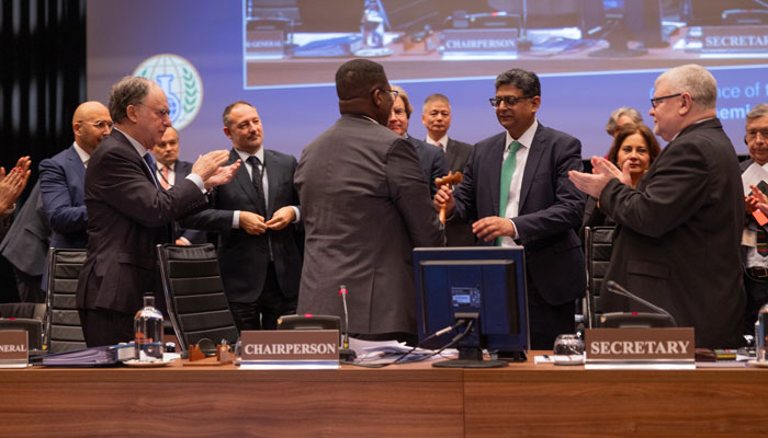 Conference of Parties to the Chemical Weapons Convention (CWC) on Friday re-elected Pakistan to the Executive Council of the Organization of Prohibition of Chemical Weapons (OPCW) for a two-year term (2024–26) on Dec 1, 2023.  —x/suljuk