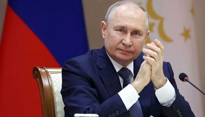 Russia´s President Vladimir Putin attends a meeting of leaders of the Collective Security Treaty Organisation (CSTO), a Russia-led security alliance comprising six post-Soviet states, in the Belarusian capital Minsk on November 23, 2023. — AFP
