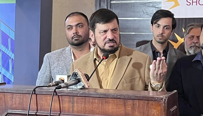 Khyber Pakhtunkhwa Governor Ghulam Ali speaks during a ceremony on December 3, 2023. — Facebook/Haji Ghulam Ali Governor Khyber Pakhtunkhwa