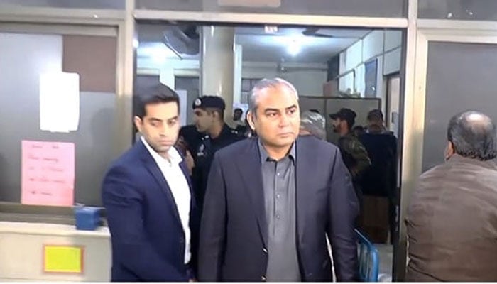 Caretaker Chief Minister Mohsin Naqvi, visits Kot Khawaja Saeed Hospital on December 4, 2023. —Facebook/Govt of Punjab