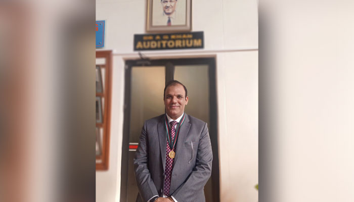 Pakistan Academy of Sciences awarded the PAS Gold Medal-2023 University of Veterinary and Animal Sciences Lahore’s Researcher Prof Dr Muhammad Ijaz for research contributions on December 4, 2023.—X/@UVAS_Official