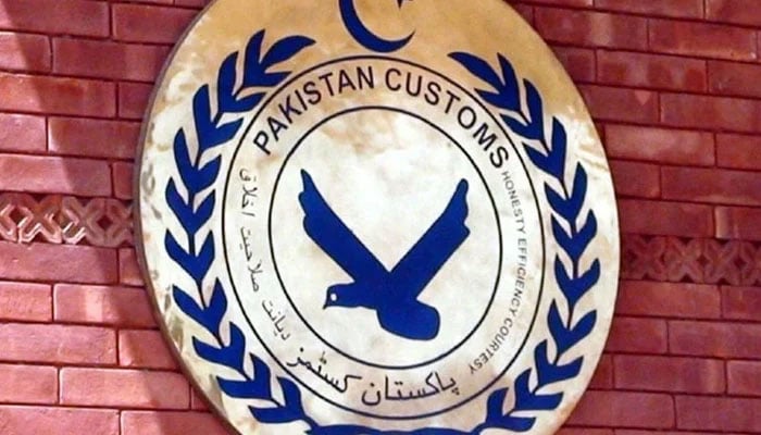 Logo of the Pakistan Customs Service.— Photo courtesy The News International/File