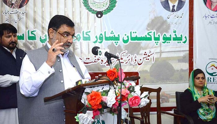 Khyber Pakhtunkhwa Caretaker Minister of Information and Public Relations Barrister Feroze Jamal Kakakhel. — APP/File