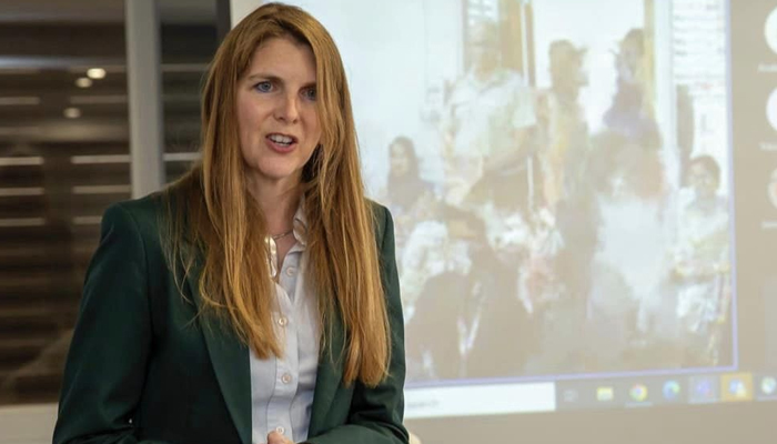 British High Commissioner, Jane Marriott CMG OBE speaks during an event on August 1, 2023. — Facebook/UK in Pakistan