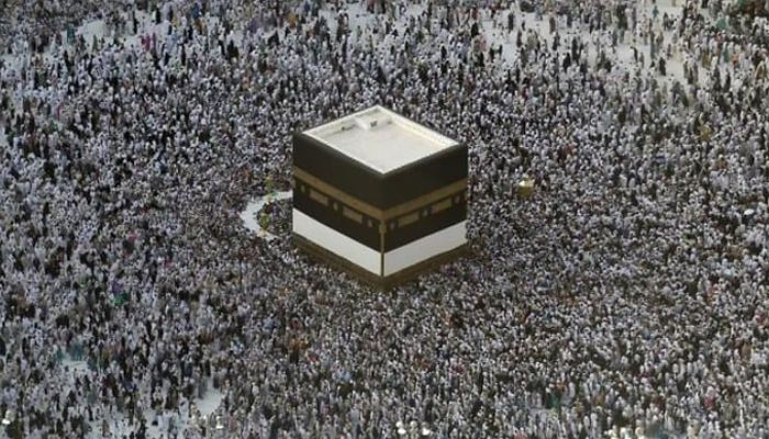 Pilgrims make a Tawaaf around the Holy Kaaba during Hajj at the Grand Mosque in Mecca, Saudi Arabia. — AFP/File
