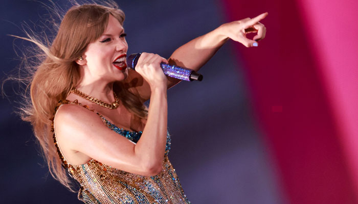 US singer-songwriter Taylor Swift performs during her Eras Tour at Sofi stadium in Inglewood, California on August 7, 2023. — AFP