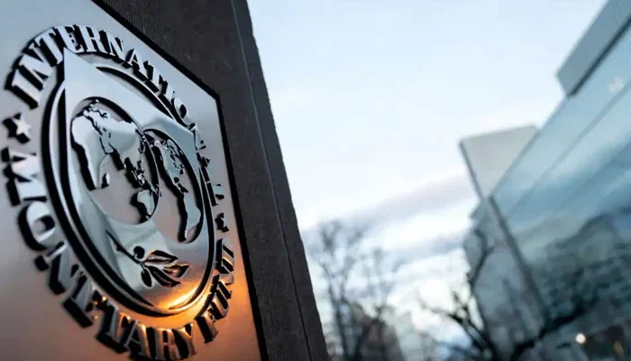 The seal for the International Monetary Fund is seen in Washington, D.C., Jan. 10, 2022. — AFP
