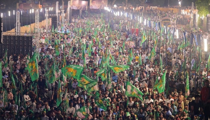 PMLN workers during a party worker in this image on November 16, 2023. — Facebook/PML(N)