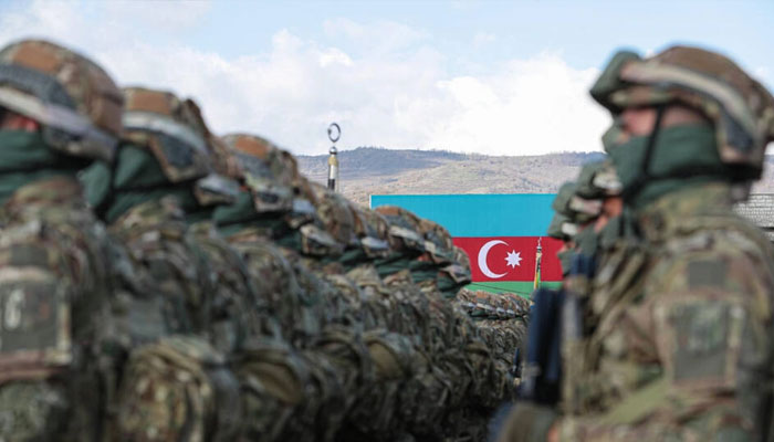 Azerbaijan holds a November military parade in Nagorno-Karabakh. — AFP File