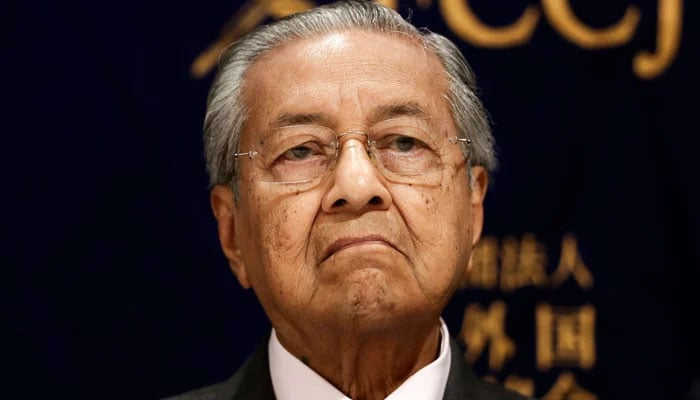 Former Malaysian prime minister Mahathir bin Mohamad. — AFP/File