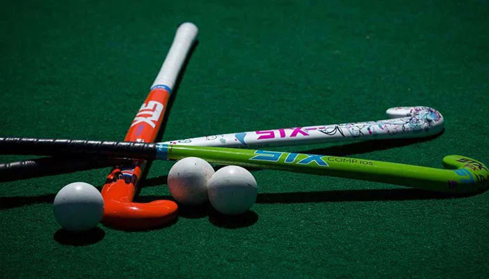 Representational image of hockey stick and ball. — APP/File