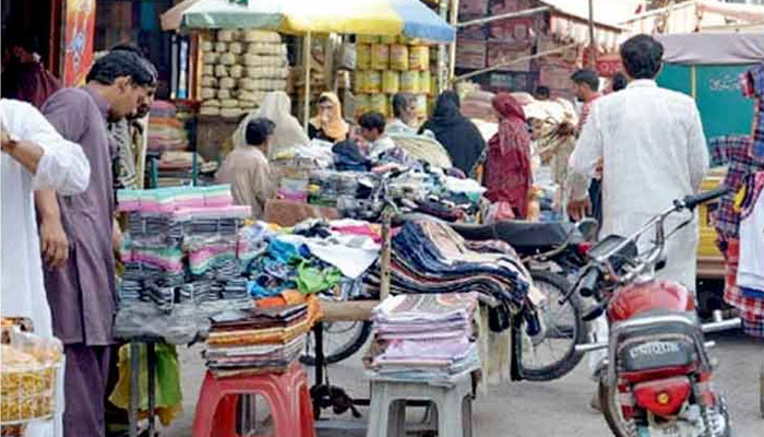 The representational image shows an encroacher selling his goods.  — APP File