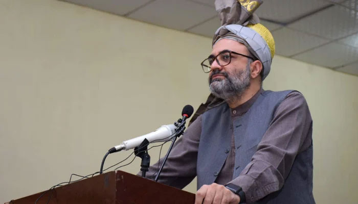 Caretaker Minister for Newly Merged Districts, Technical Education, Industries, and Commerce Dr Aamer Abdullah looks on in this image on October 27, 2023. — Facebook/Áamer Abdullah