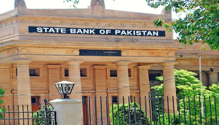 The State Bank of Pakistan (SBP) building in Karachi. — APP File