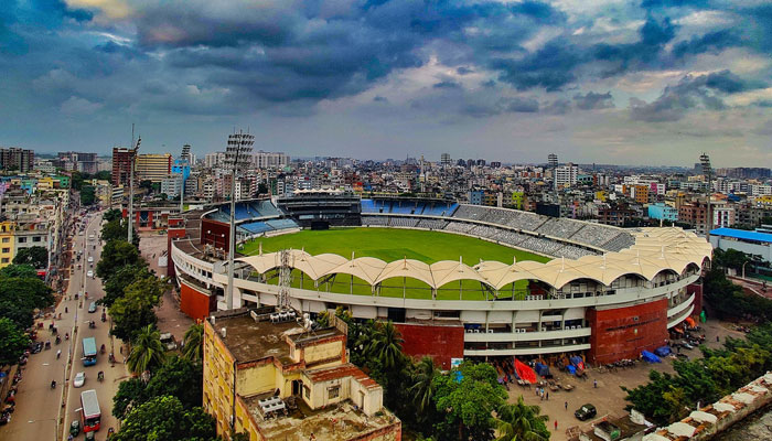 Nice view of the Sher-e-Bangla National Cricket Stadium in Dhaka. — Facebook/Cricinfo