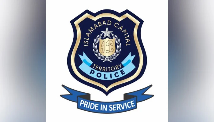 The Islamabad Capital Police logo can be seen in this picture. — X/@ICT_Police