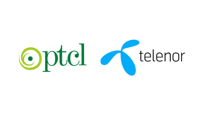 PTCL and Telenor logos. — Geo.tv via Canva