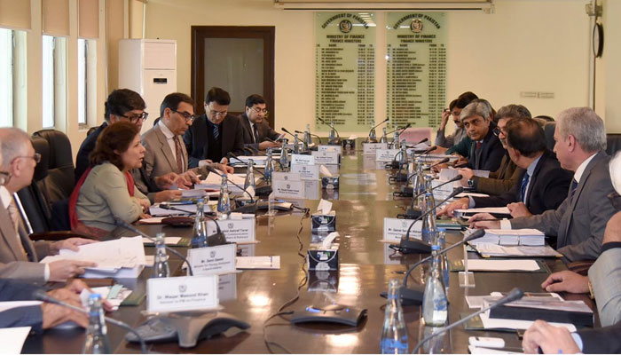 Federal Minister for Finance, Revenue, and Economic Affairs, Dr. Shamshad Akhtar presides over the meeting of the Economic Coordination Committee (ECC) of the Cabinet on Dec 13, 2023. — PID