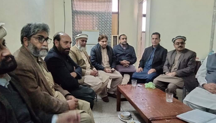 The Paramedical Association KP during a session on December 13, 2023. — Facebook/Paramedical Association District Peshawar KPK