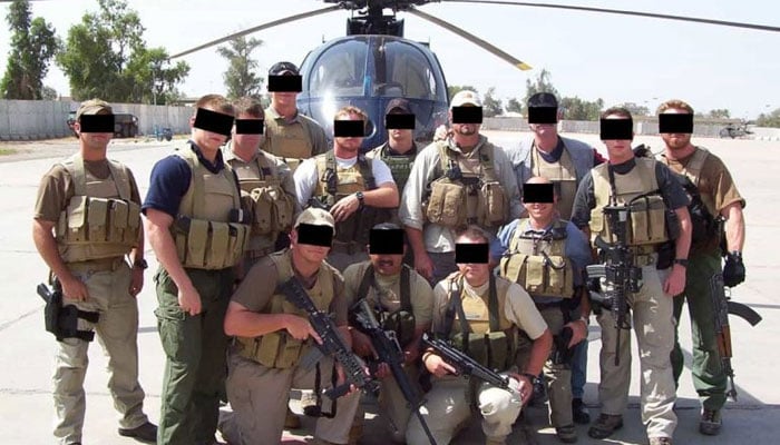 Members of Academi, an American private military company founded in 1997 by former Navy SEAL officer Erik Prince as Blackwater USA.. — AFP File